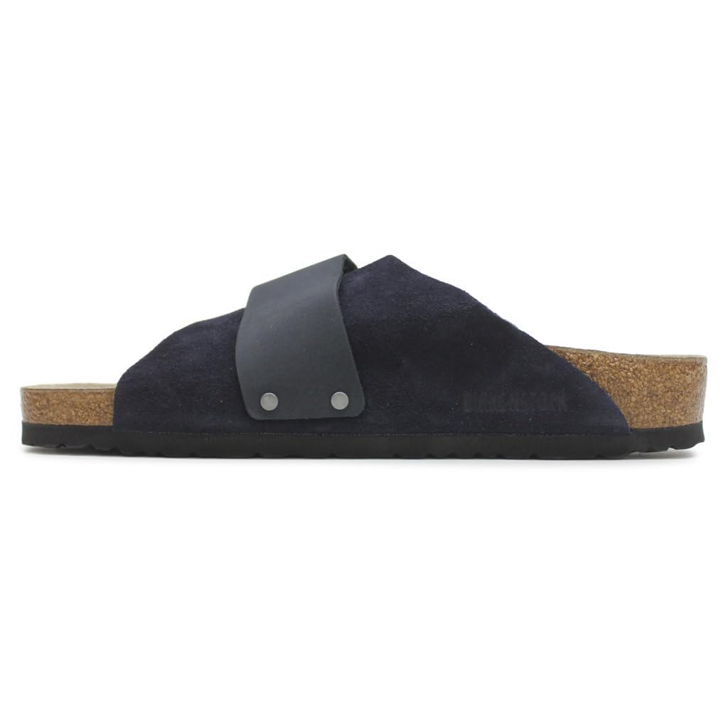 Amazon.com: Birkenstock Men's Kyoto Grip Suede Slides, Midnight